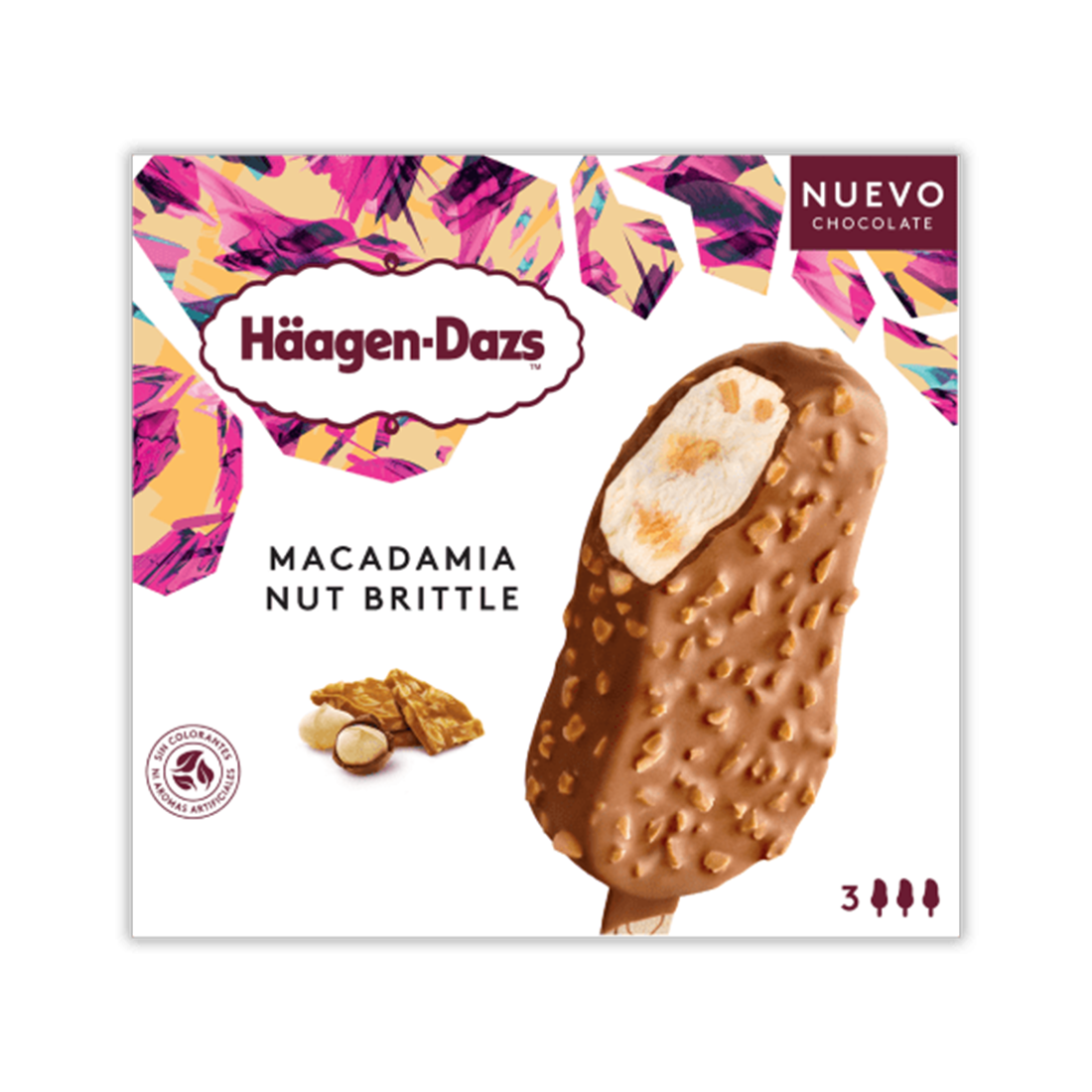 Macadamia nut brittlee multipack stickbar